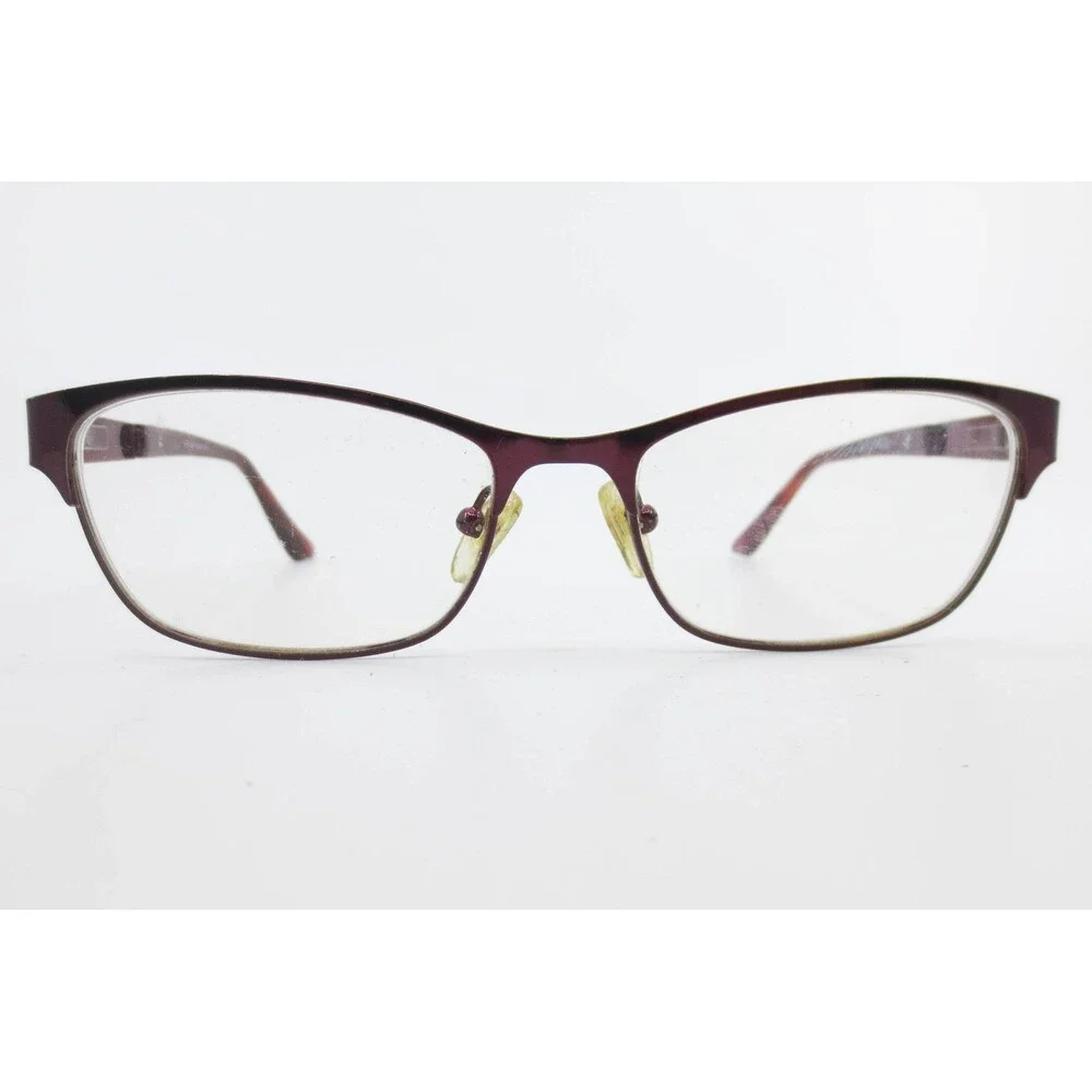 Kay Unger New York K193 BUR Burgundy Cat Eye Floral Filigree Eyeglasses